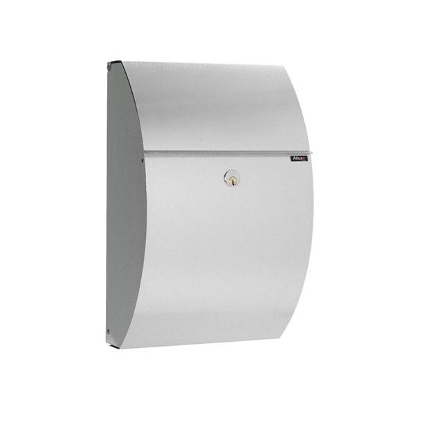 Postkasse SORT - Ekstra rum til aviser : ALLUX 7000